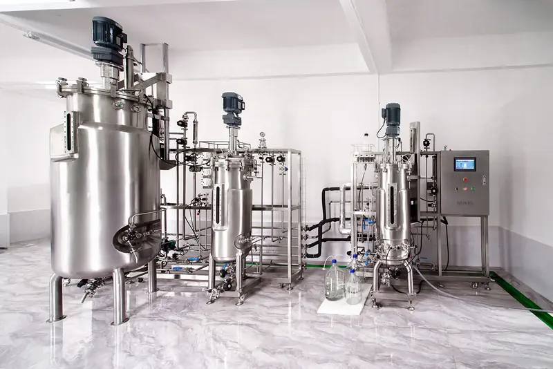 Fermenters and control cabinet, Zhoushan site.