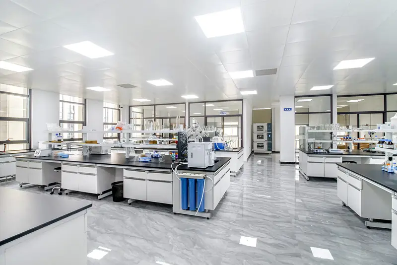 Analytical laboratory, instrument bench, Zhoushan site.