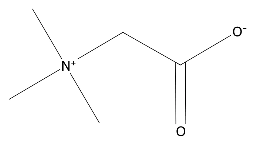 Chemical structure of Betaine.