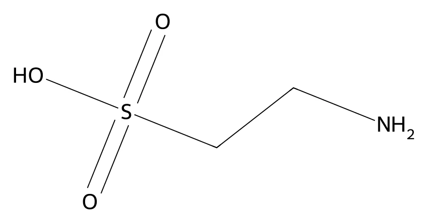 Chemical structure of Taurine.